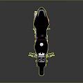 Sleek Modern Motorcycle Featuring Black Seat Silver Engine Red Accents And Large Wheels On Reflective Surface