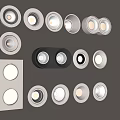 Different Styles of Modern Downlights and Spotlights for Interior Lighting Design