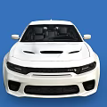 White Sports Sedan With Black Wheels Red Brake Calipers And Sporty Exterior Design