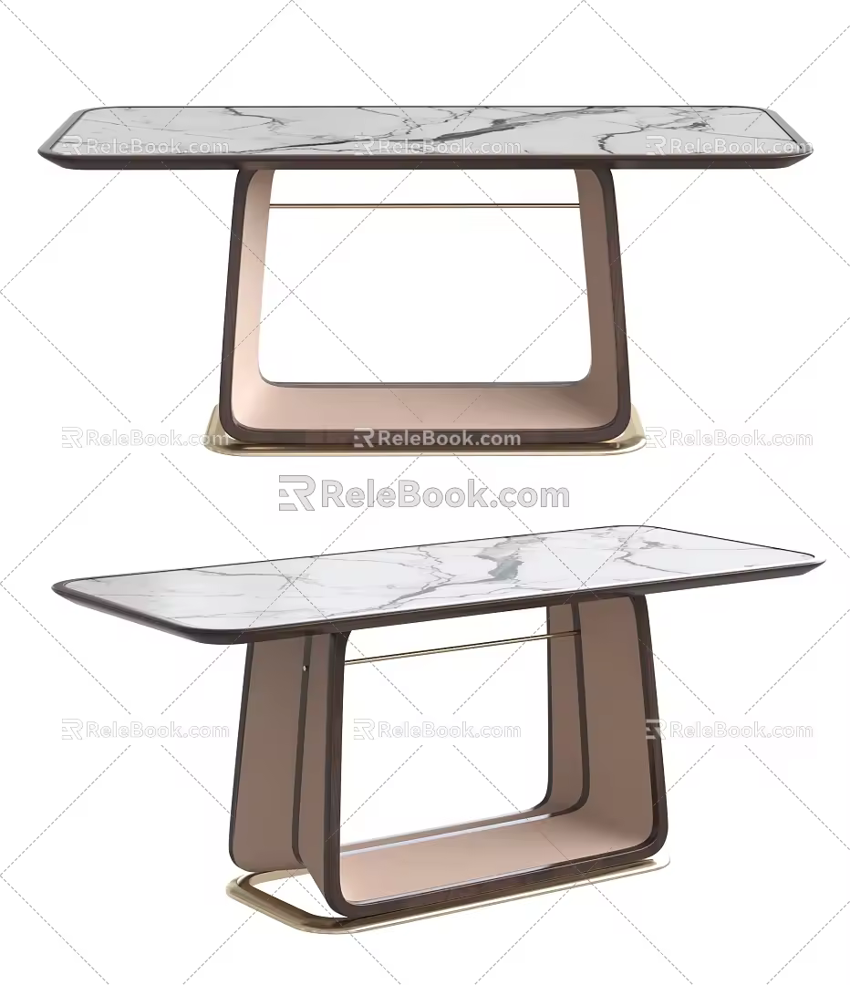 End View Desk 3d model