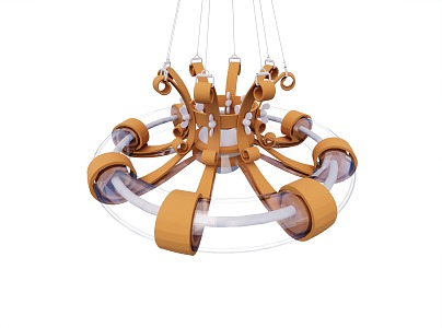 steampunk chandelier 3d model