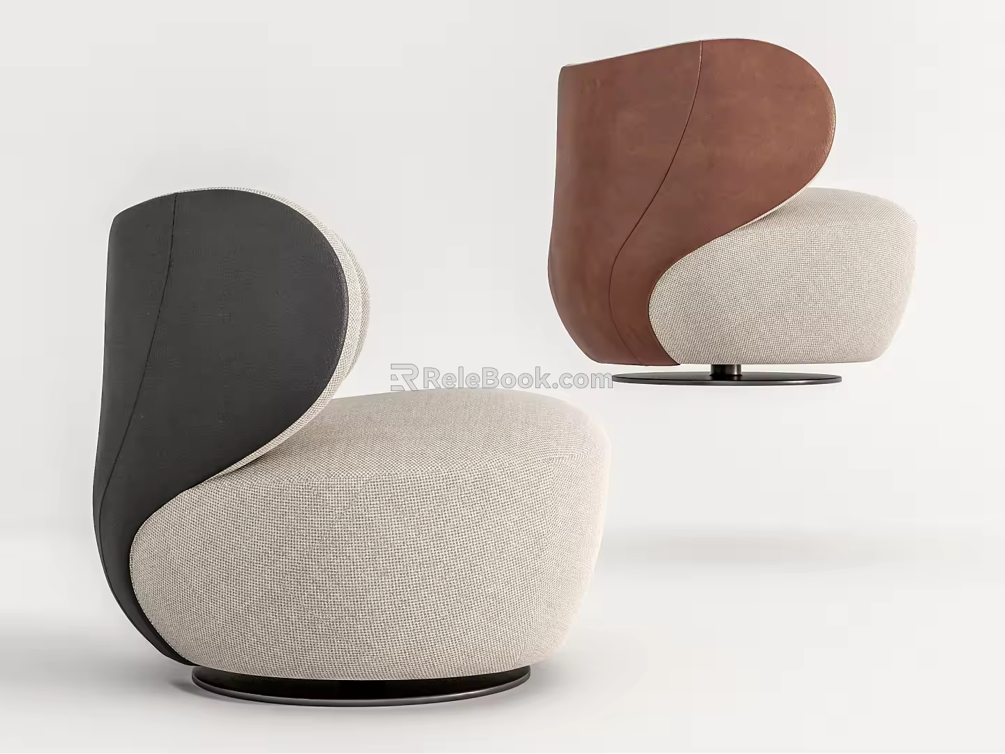 Modern single sofa 3d model