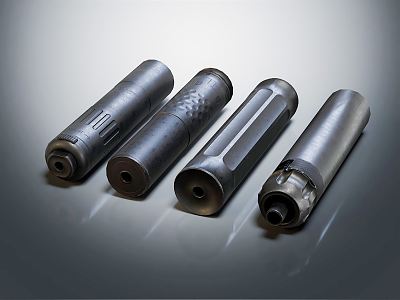 Modern silencer suppressor model