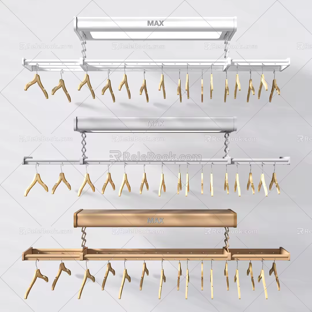 Modern drying rack 3d model
