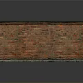 Single Story Red Brick Building With Black Roof And Small Window Exterior