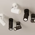 Modern Black And White Downlights And Spotlights For Indoor Lighting Fixtures