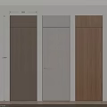Modern Hinged Doors With Various Wooden Textures For Home Interior Design 3d model