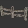Rustic Wooden Fence With Curved Rails And Posts Natural Wood Texture For Outdoor Garden