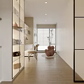 Modern Bathroom Design With Double Mirrors Free Standing Bathtub Glass Shower Area And Potted Plant