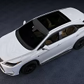 White Lexus SUV With Sleek Exterior Design And Black Alloy Wheels