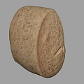 Homemade Fresh Baked Whole Bread With Textured Surface And Golden Brown Crust