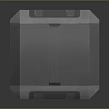 Modern Heavy Duty Hexagonal Gray Equipment Box With Grille Top And Structured Exterior Design