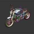 Sleek Black Modern Motorcycle Design With Streamlined Tank And Alloy Wheels