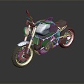 Motorcycle Two-wheeled Motorcycle Cross-country Motorcycle Road Race Motorcycle Motor Vehicle Transport 3d model