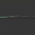 Detailed 3D Terrain Model Displaying Mountain Ranges And Colored Elevation
