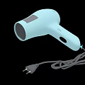 Smart Machine Light Blue Hair Dryer With Modern Design And Power Cord