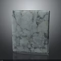 Natural White Marble Block with Gray Veins for Home Decoration