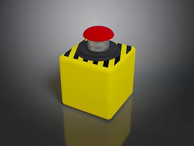 Electronic button key bomb key 3d model