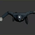 3D Police Officer Character Model in Dark Blue Uniform With Hat And Badge