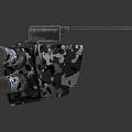 Fire Equipment with Multiple Round Nozzles Camouflage Pattern Transparent Cover and Compact Structure