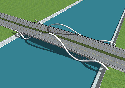 Creative Bridge Modern Bridge 3d model