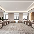 Modern Reception Room Reception Room 3d model