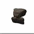 Two Pieces Of Stone Wood With Natural Layered Texture And Rustic Organic Pattern