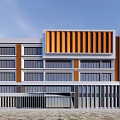 Modern Simple Primary School 3d model