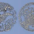 Metal Carved Traditional Pattern Pattern Pattern Pattern Carved Pattern Pattern Pattern Pattern Pattern 3d model
