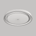 Modern White Round Ceiling Light With Minimalist Design And Bright Illumination 3d model