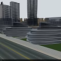 Modern High Rise Residential Buildings With Glass Facade In Urban Cityscape