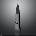 Tall Pointed Rocket Model with Base Structure for Cosmic Space Exploration