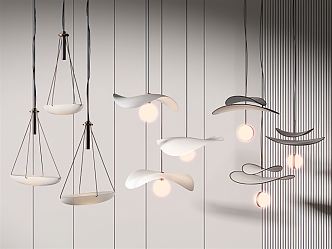 Modern chandelier 3d model