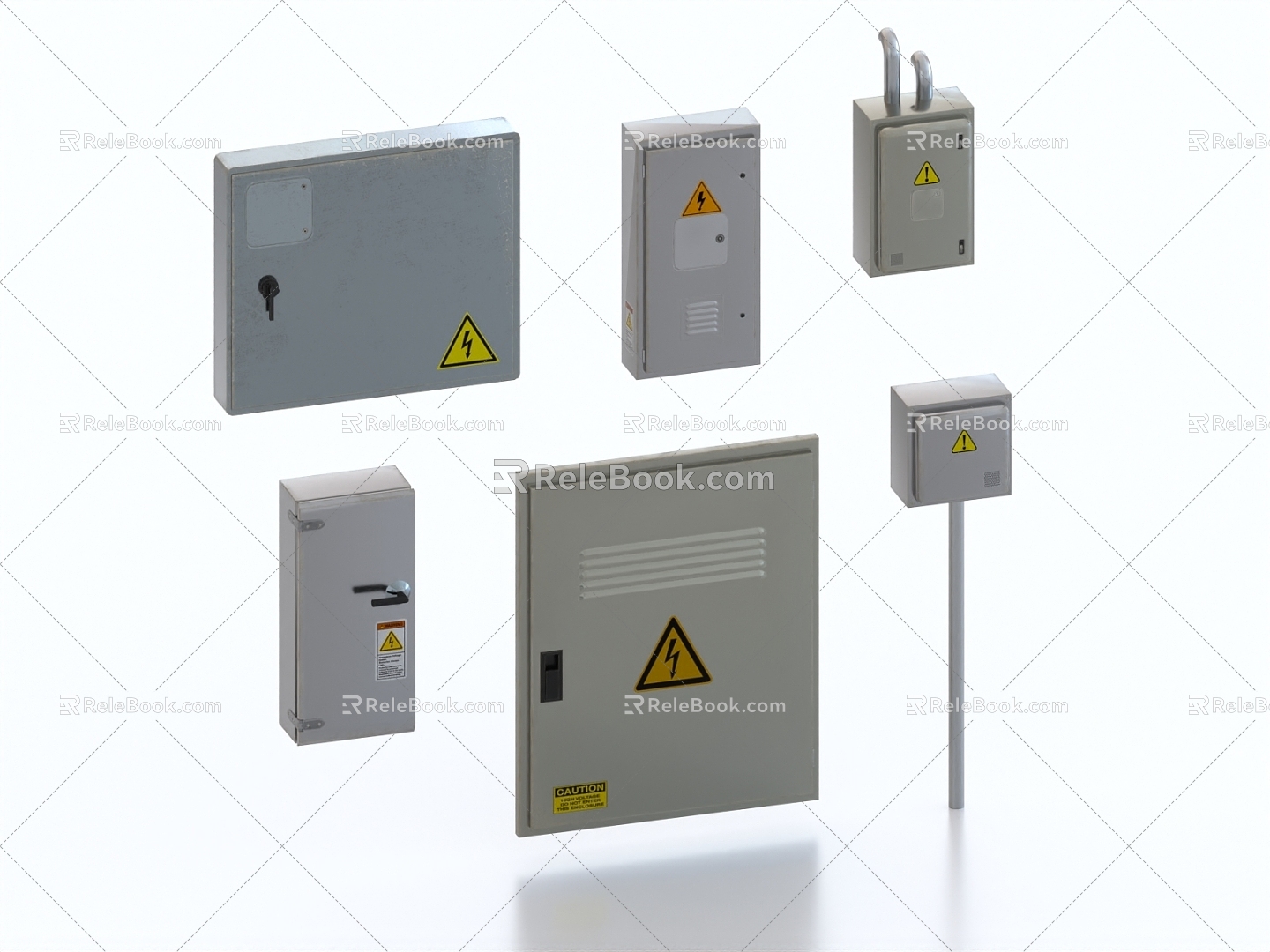 Electric box distribution box electrical cabinet meter box 3d model