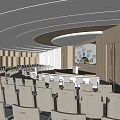Modern Conference Hall Ladder Classroom Report Hall Conference Room Report Hall Activity Center Report Hall Multi-function Hall 3d model