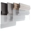 Collection of Curtains in Various Neutral Colors and Different Fabric Textures Stacked