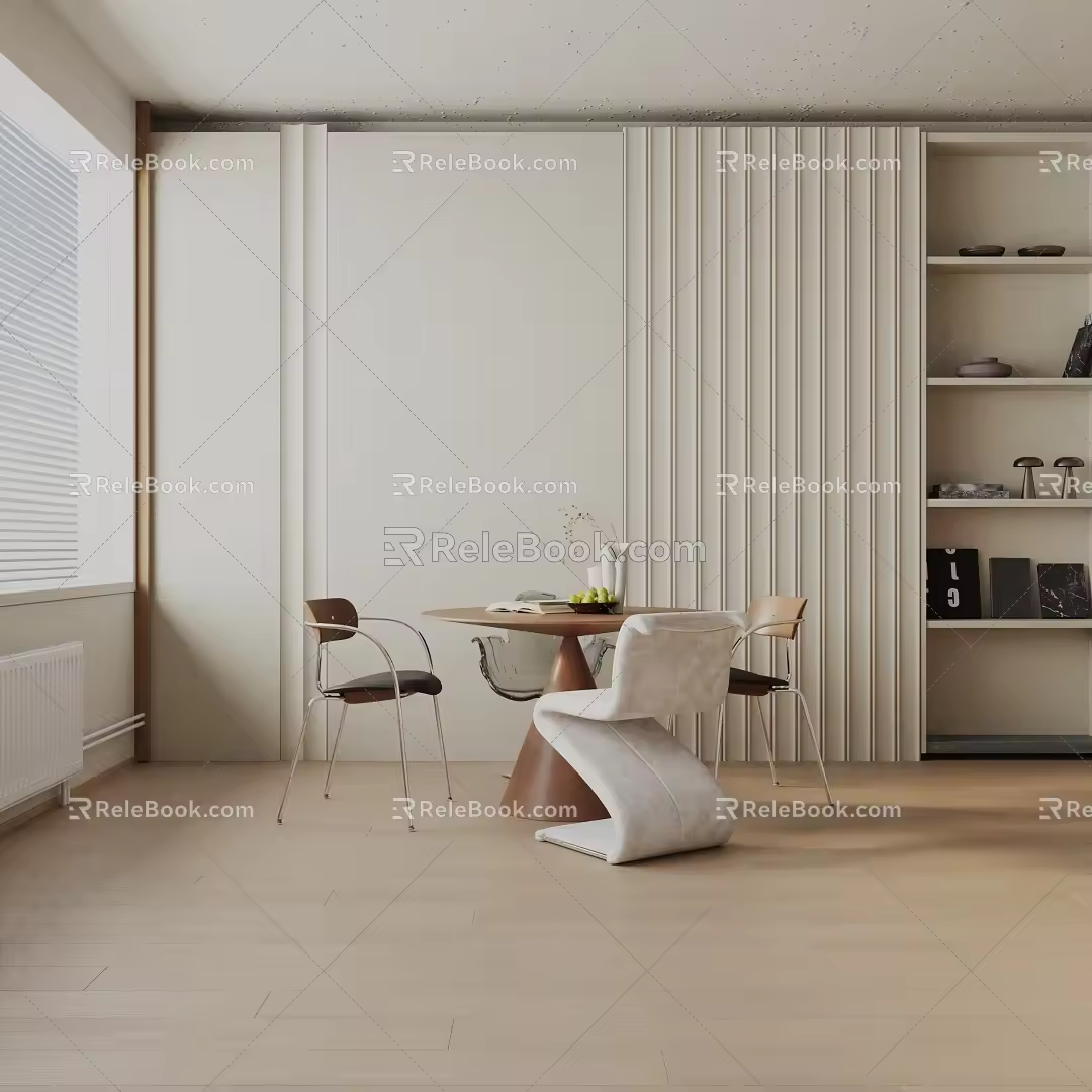 Modern table combination 3d model