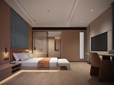 Hotel Rooms Modern Rooms 3d model