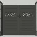 Various Stylish Entrance Gates With Metal Patterns And Stone Pillar Details