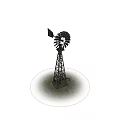 Aermotor Chicago Industrial Windmill Equipment With Metal Blades And Tall Tower Structure