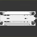 White Modern Water Transport Vehicle With Multiple Thrusters And Green Lights