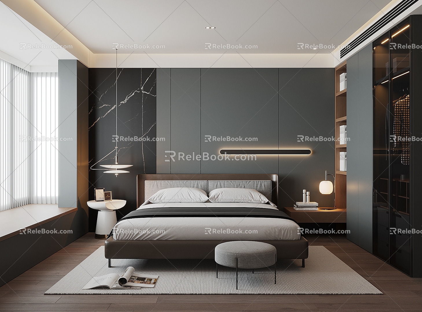 Modern Bedroom 3d model