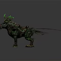 Fantasy Character Riding Armored Dragon With Purple Wings And Green Accents