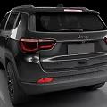 Black Jeep SUV With Modern Exterior And Front Styling Details