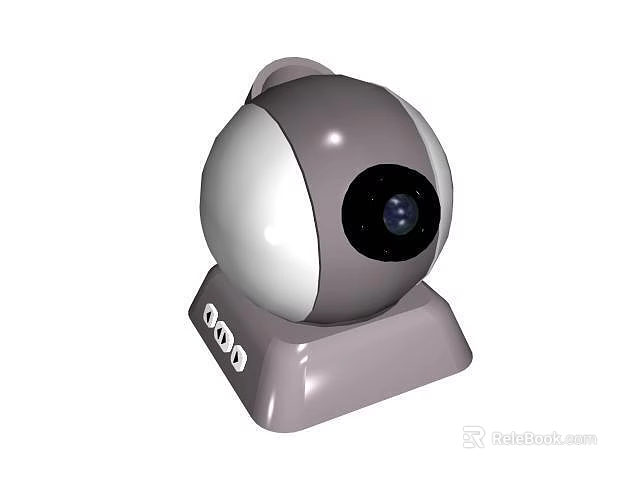 Smart Projection Monitoring Camera With HD Resolution For Indoor Home Security Use 3d model 