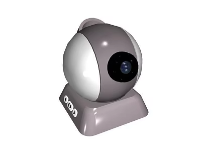 Smart Projection Monitoring Camera With HD Resolution For Indoor Home Security Use 3d model