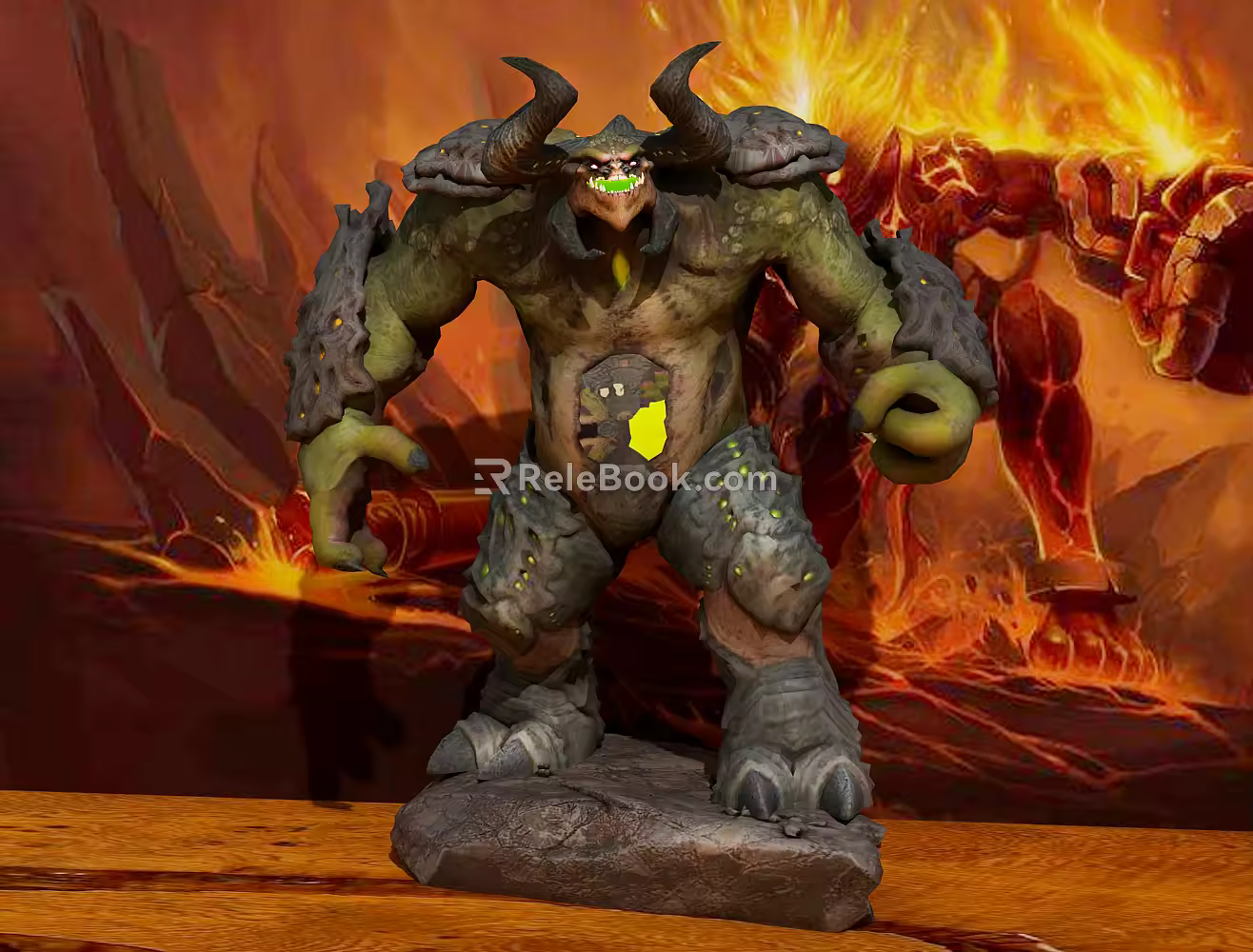 Modern game character Diablo character 3d model