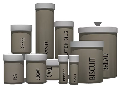 Modern seasoning bottle seasoning 3d model