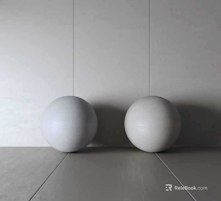 Light Colored Interior Wall Paneling with Dividing Lines and Modern Design 3d model