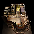 Modern Indoor Fitness Gym With Basketball Court Workout Equipment And Storage Cabinets